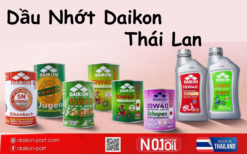 Giới Thiệu Dầu Nhớt Nhập Khẩu Daikon, 