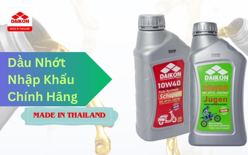 dầu nhớt Daikon nhập khẩu chính hãng từ Thái Lan